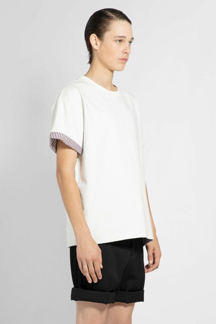 BOTTEGA VENETA Double Layer Striped Cotton T-shirt