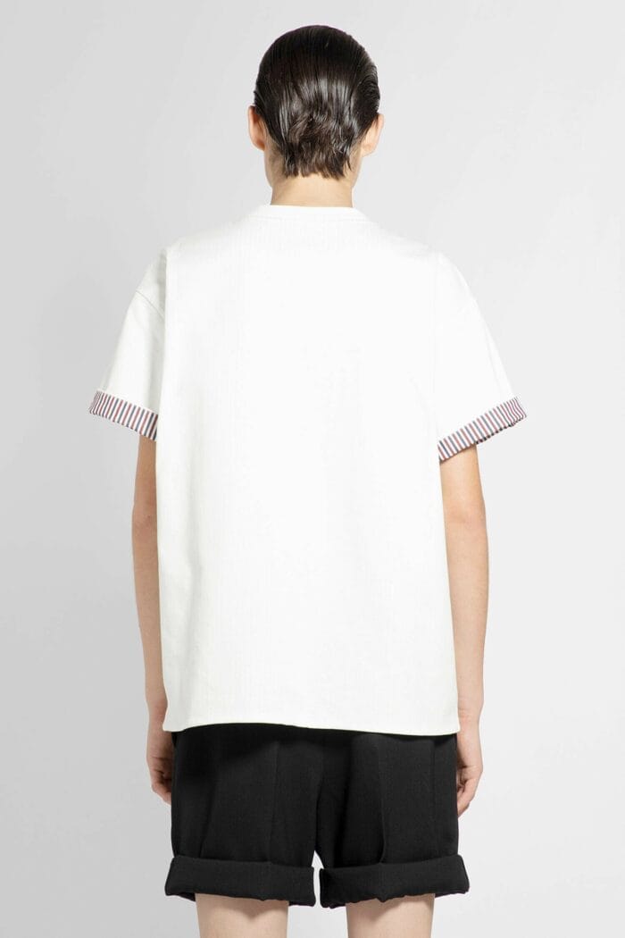 BOTTEGA VENETA Double Layer Striped Cotton T-shirt