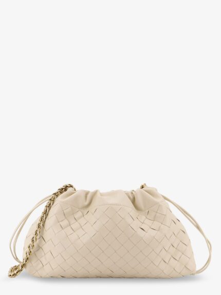 Bottega Veneta Dustbag Leather Pouch With Intrecciato Motif
