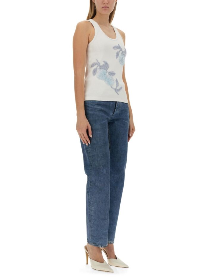 Bottega Veneta EMBROIDERED COTTON TOP