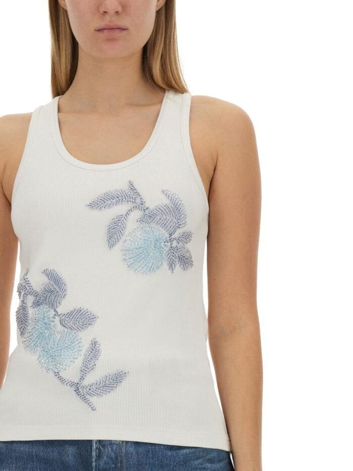 Bottega Veneta EMBROIDERED COTTON TOP