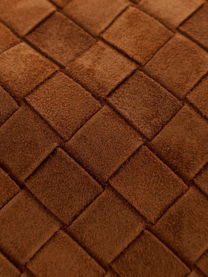 Bottega Veneta Giorno Suede Shoulder Bag With Intrecciato Motif