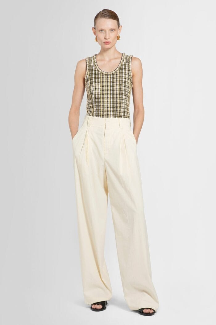 BOTTEGA VENETA High-waisted Darted Wide Leg Trousers