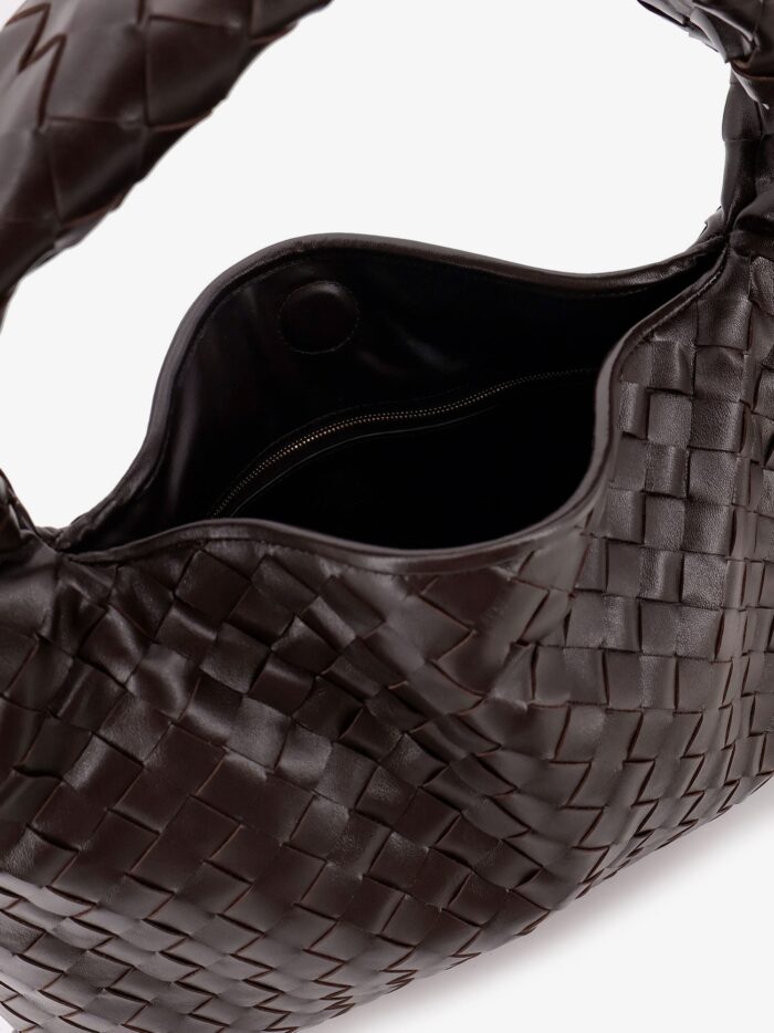 Bottega Veneta Hop Intecciato Leather Shoulder Bag