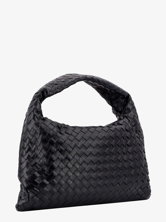 Bottega Veneta Hop Leather Shoulder Bag With Intrecciato Motif