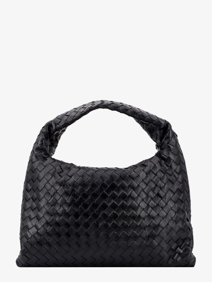 bottega veneta hop leather shoulder bag with intrecciato motif Bottega Veneta Hop Leather Shoulder Bag With Intrecciato Motif