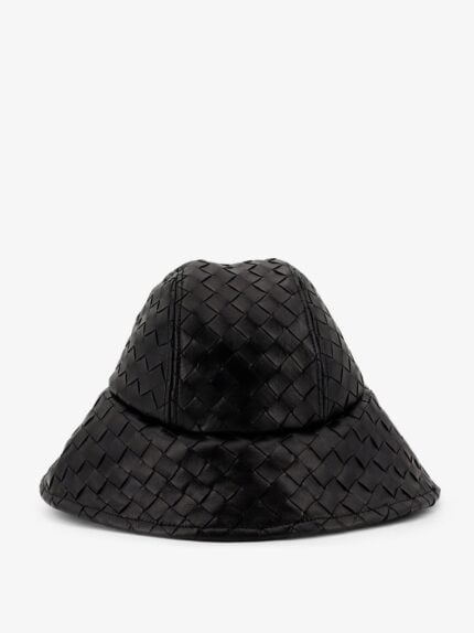 Bottega Veneta Intrecciato Leather Hat