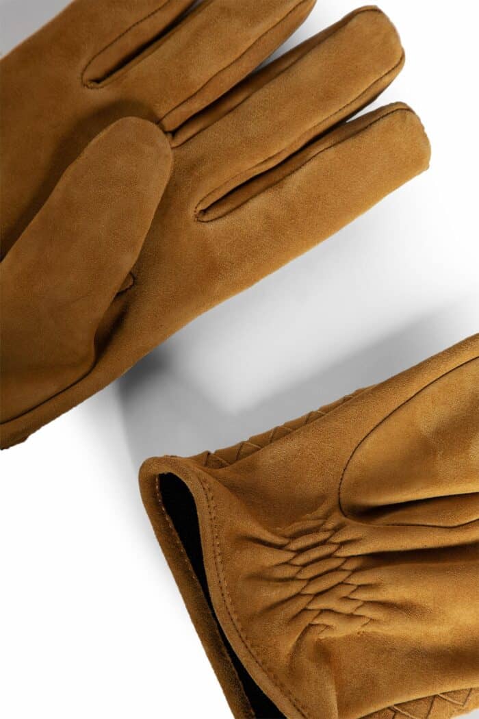 BOTTEGA VENETA Intrecciato Suede Gloves