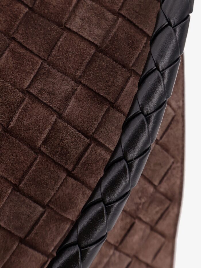 Bottega Veneta Intrecciato Suede Shoulder Bag