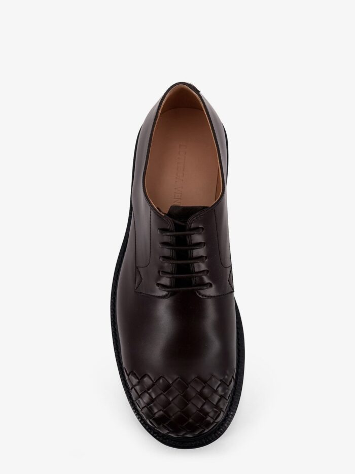 Bottega Veneta James Leather Lace-up Shoe