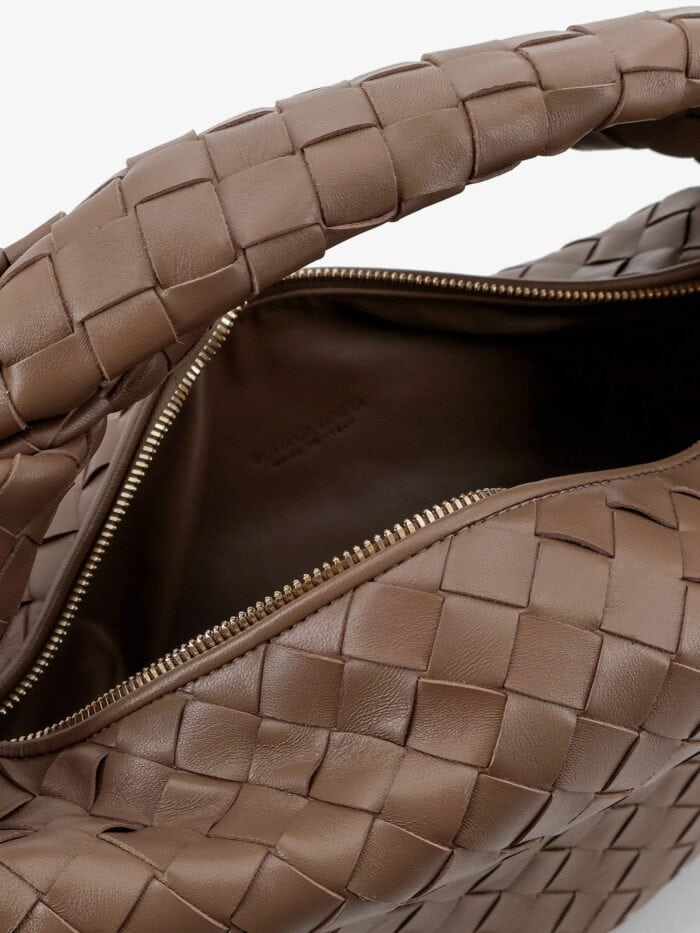 Bottega Veneta Jodie Small Leather Handbag With Intrecciato Motif