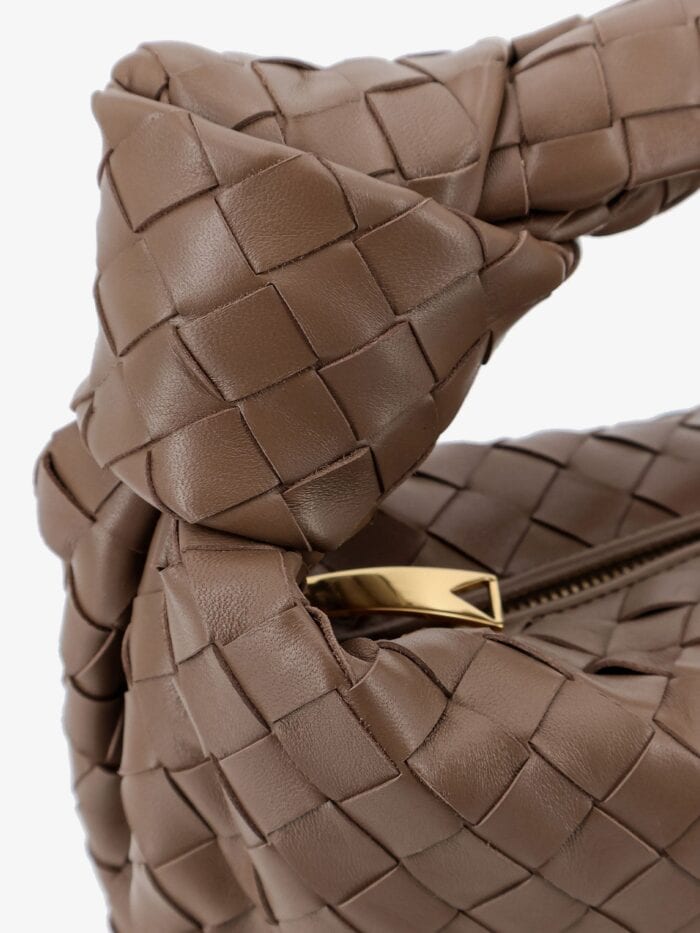 Bottega Veneta Jodie Small Leather Handbag With Intrecciato Motif