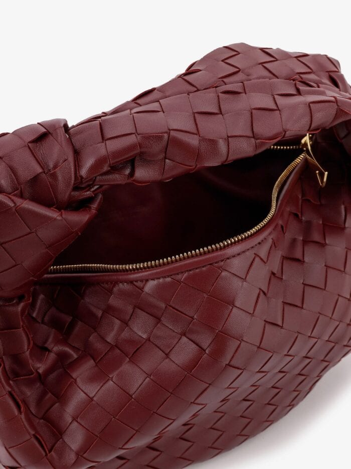 Bottega Veneta Jodie Small Leather Handbag With Intrecciato Motif