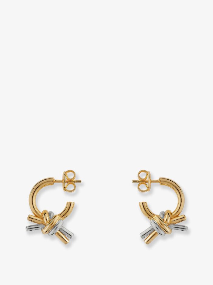 Bottega Veneta Knot Silver Earrings
