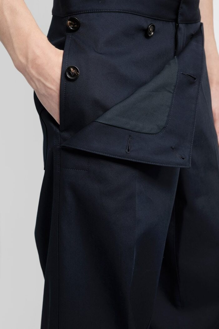 BOTTEGA VENETA Layered Trousers In Cotton Twill
