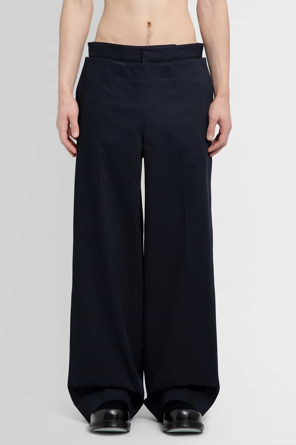 BOTTEGA VENETA Layered Trousers In Cotton Twill