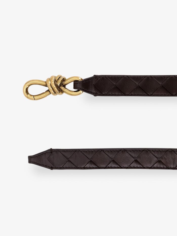 Bottega Veneta Leather Belt With Intrecciato Motif