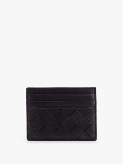 Bottega Veneta Leather Cardholder With Intrecciato Motif