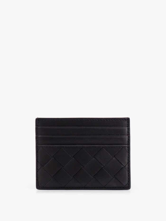 Bottega Veneta Leather Cardholder With Intrecciato Motif