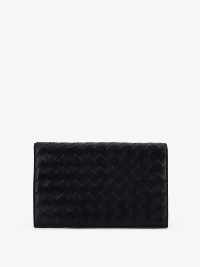 Bottega Veneta Leather Clutch Bag With Intrecciato Motif