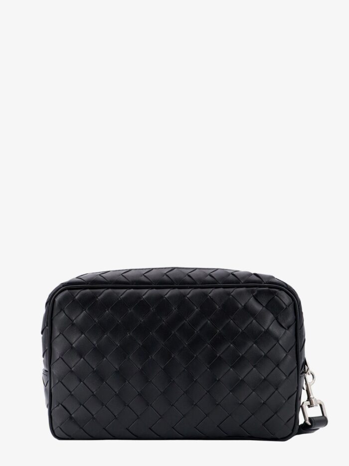 Bottega Veneta Leather Clutch With Woven Effect