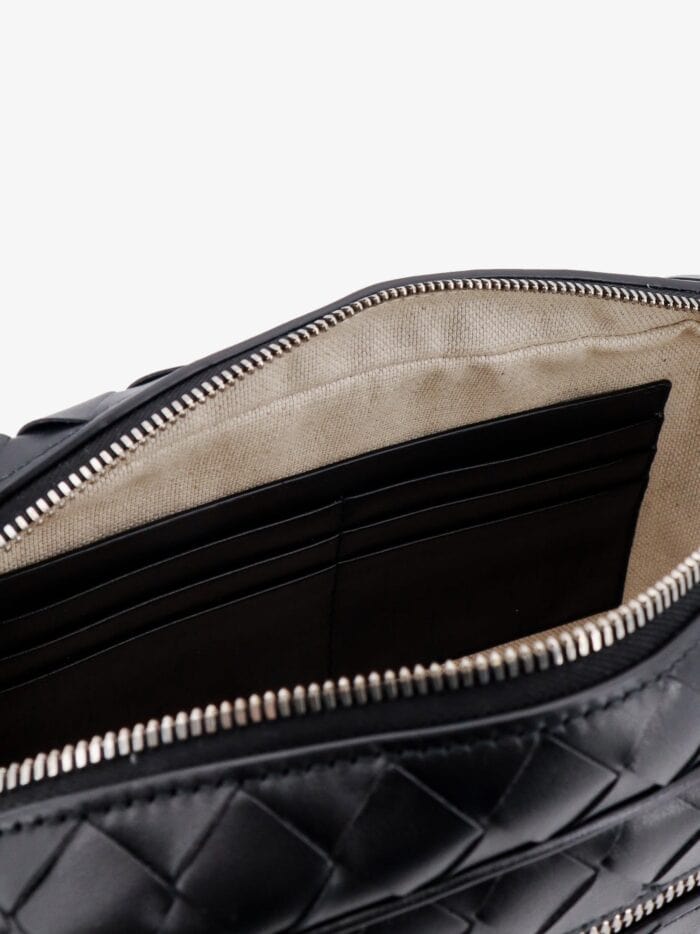 Bottega Veneta Leather Clutch With Woven Effect