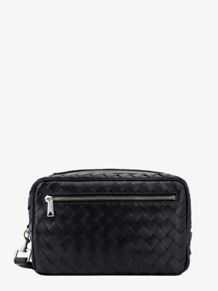 Bottega Veneta Leather Clutch With Woven Effect