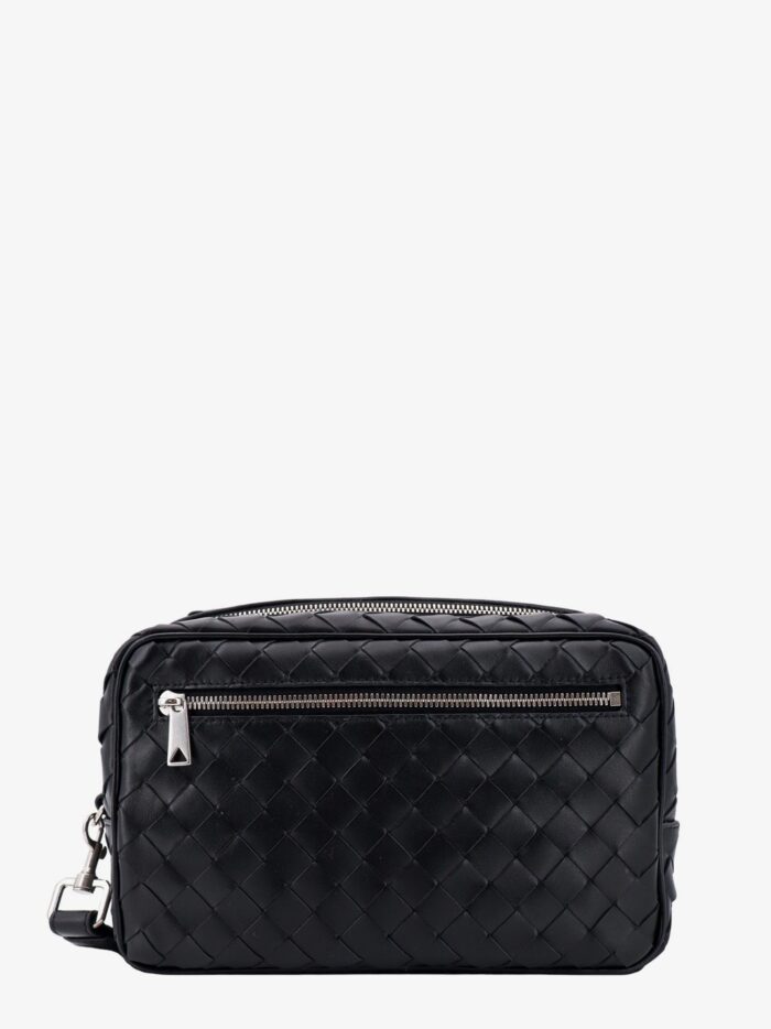 Bottega Veneta Leather Clutch With Woven Effect