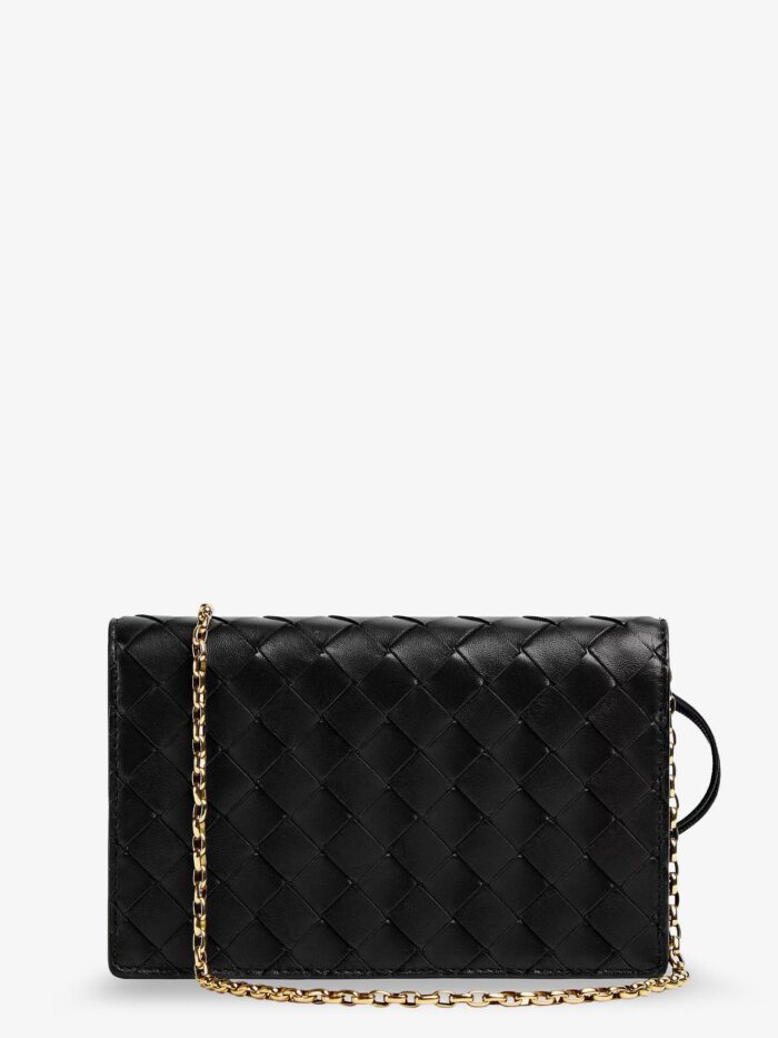 Bottega Veneta Leather Crossbody Bag With Intrecciato Motif
