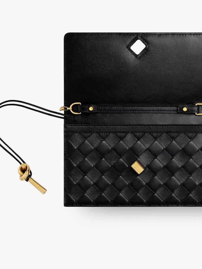 Bottega Veneta Leather Crossbody Bag With Intrecciato Motif