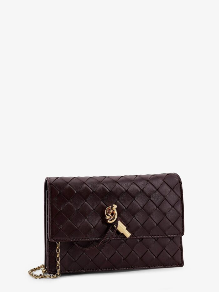 Bottega Veneta Leather Crossbody Bag With Intrecciato Motif