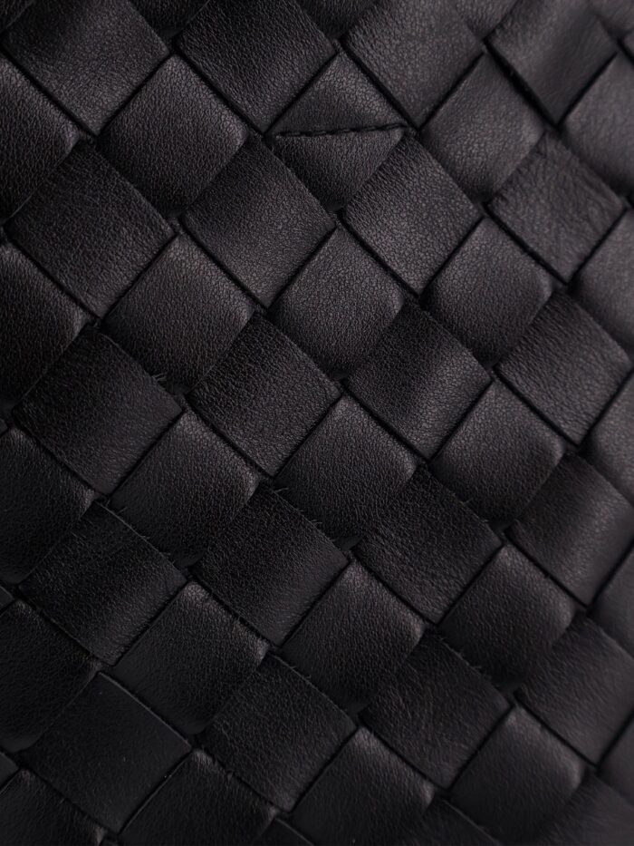 Bottega Veneta Leather Crossbody Bag With Intrecciato Pattern