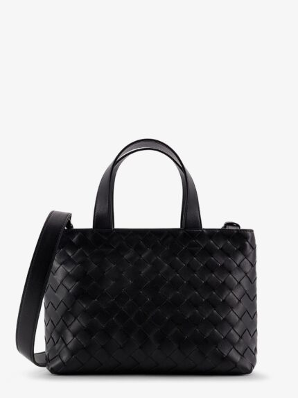 Bottega Veneta Leather Crossbody Bag With Intrecciato Pattern