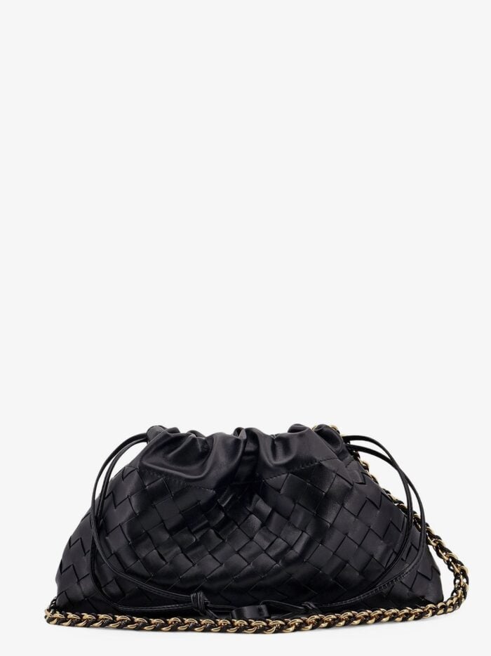 Bottega Veneta Leather Dustbag Clutch With Intrecciato Motif