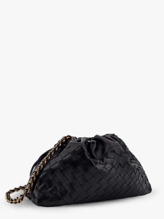 Bottega Veneta Leather Dustbag Clutch With Intrecciato Motif