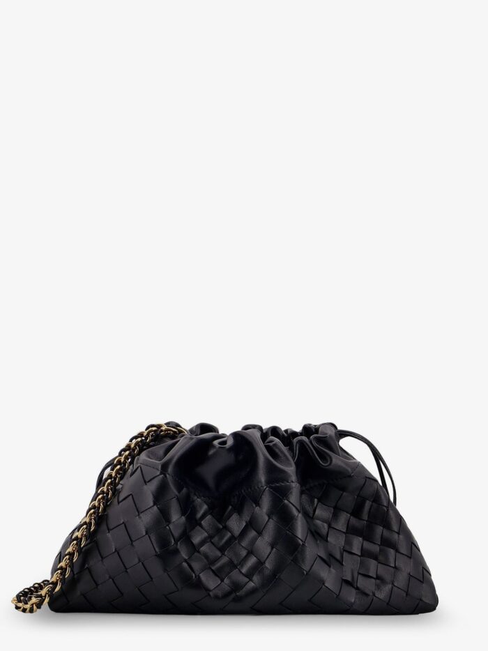 Bottega Veneta Leather Dustbag Clutch With Intrecciato Motif