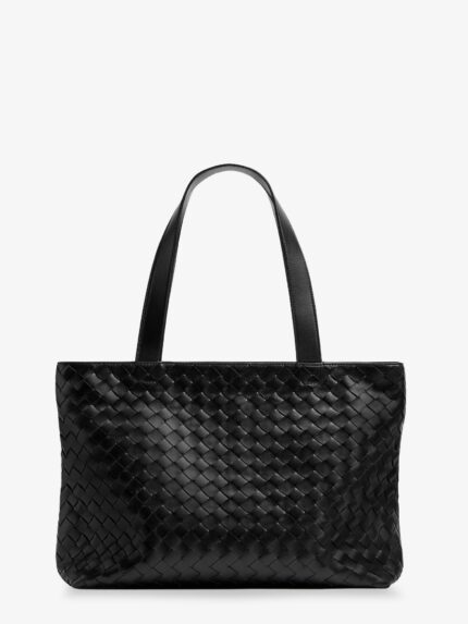 Bottega Veneta Leather Shoulder Bag With Intrecciato Motif