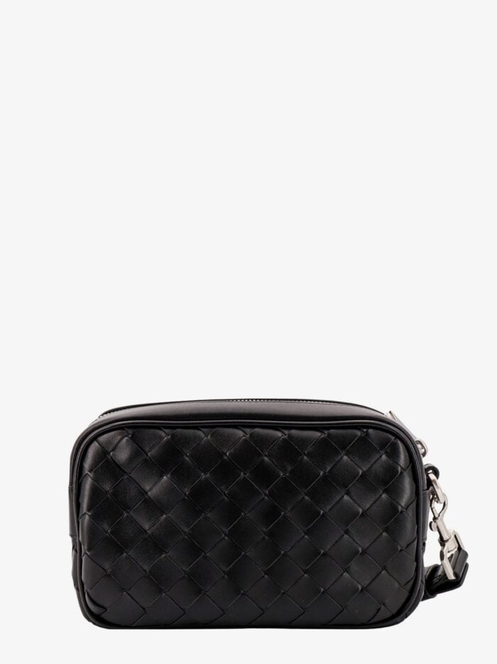 Bottega Veneta Leather Shoulder Bag With Intrecciato Motif