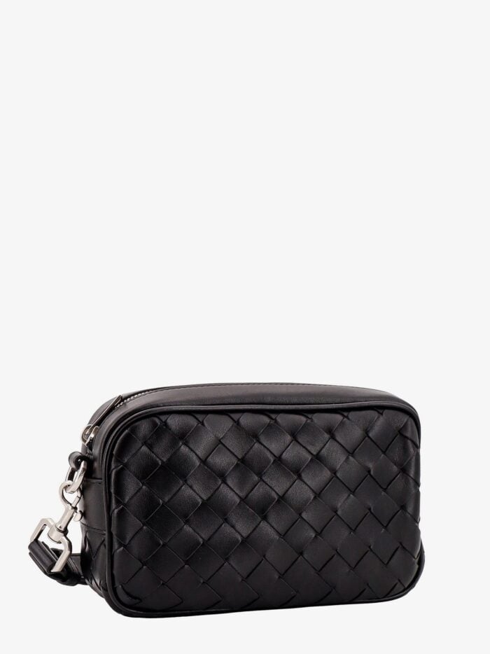 Bottega Veneta Leather Shoulder Bag With Intrecciato Motif