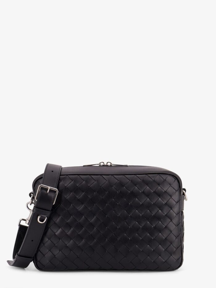 Bottega Veneta Leather Shoulder Bag With Intrecciato Motif