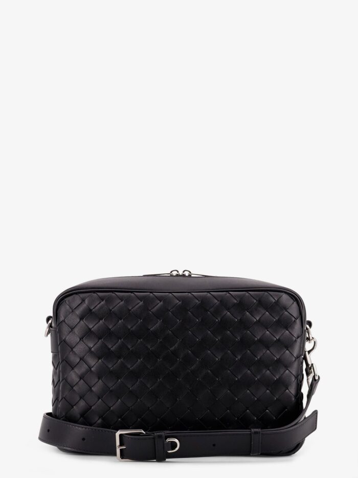 Bottega Veneta Leather Shoulder Bag With Intrecciato Motif
