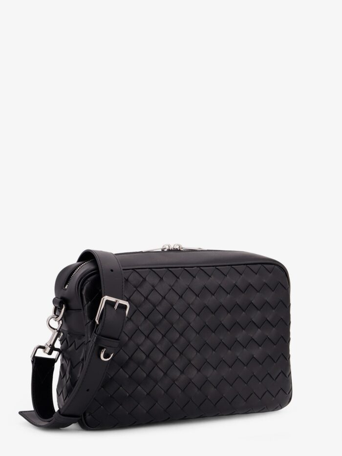 Bottega Veneta Leather Shoulder Bag With Intrecciato Motif