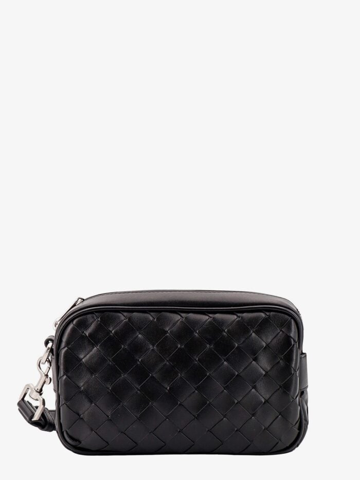 Bottega Veneta Leather Shoulder Bag With Intrecciato Motif
