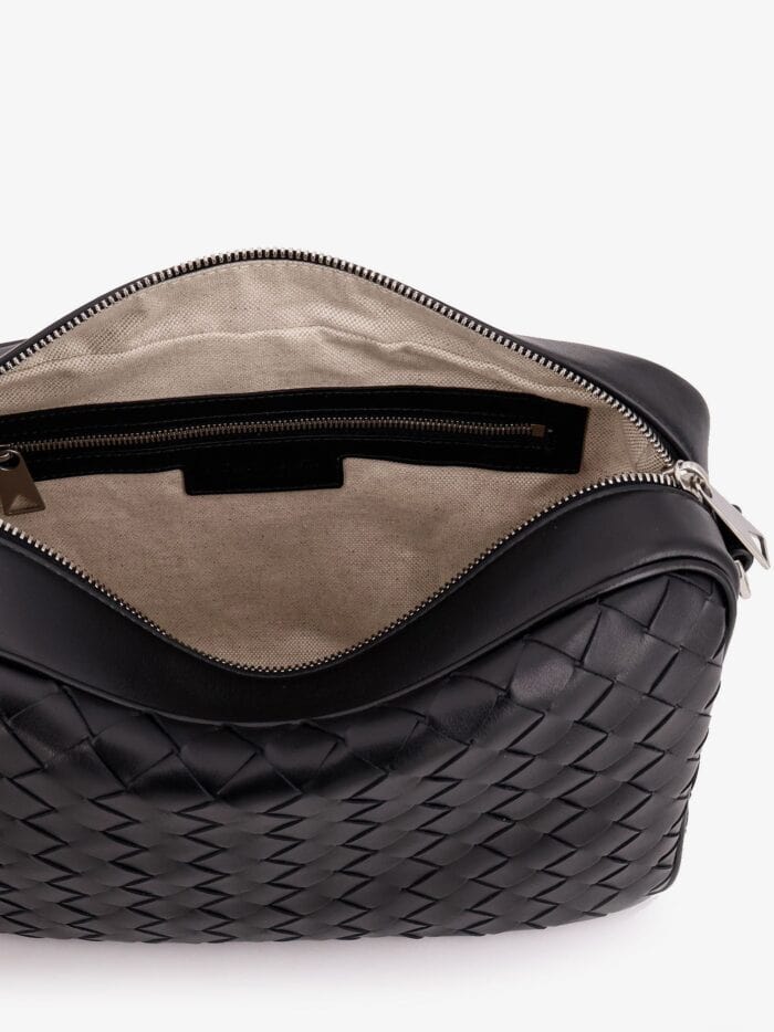 Bottega Veneta Leather Shoulder Bag With Intrecciato Motif