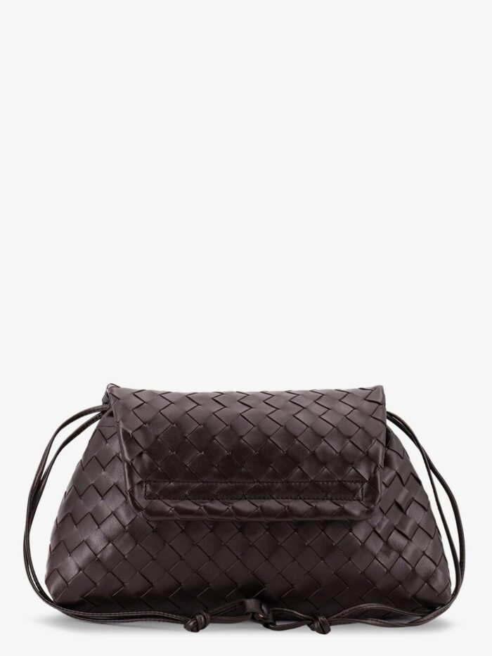 Bottega Veneta Leather Shoulder Bag With Intrecciato Pattern