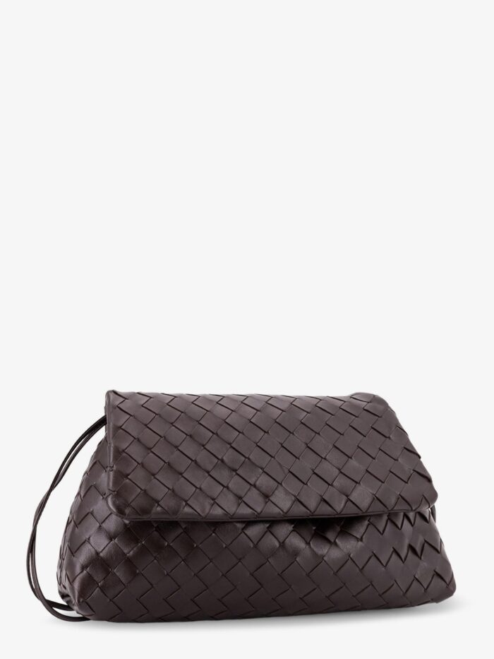 Bottega Veneta Leather Shoulder Bag With Intrecciato Pattern