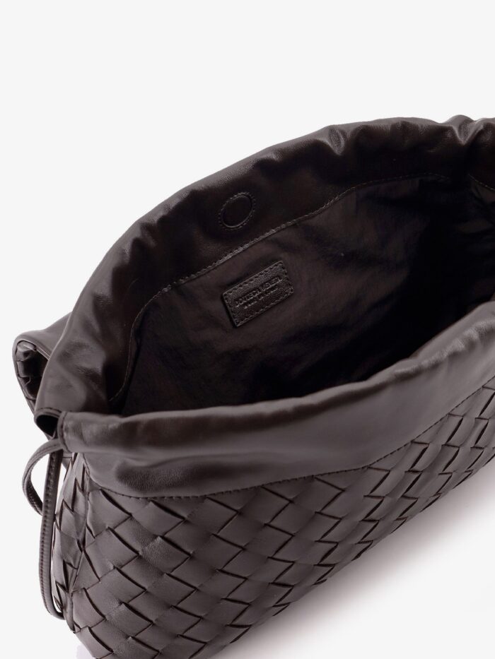 Bottega Veneta Leather Shoulder Bag With Intrecciato Pattern
