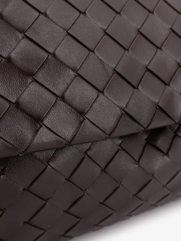 Bottega Veneta Leather Shoulder Bag With Intrecciato Pattern