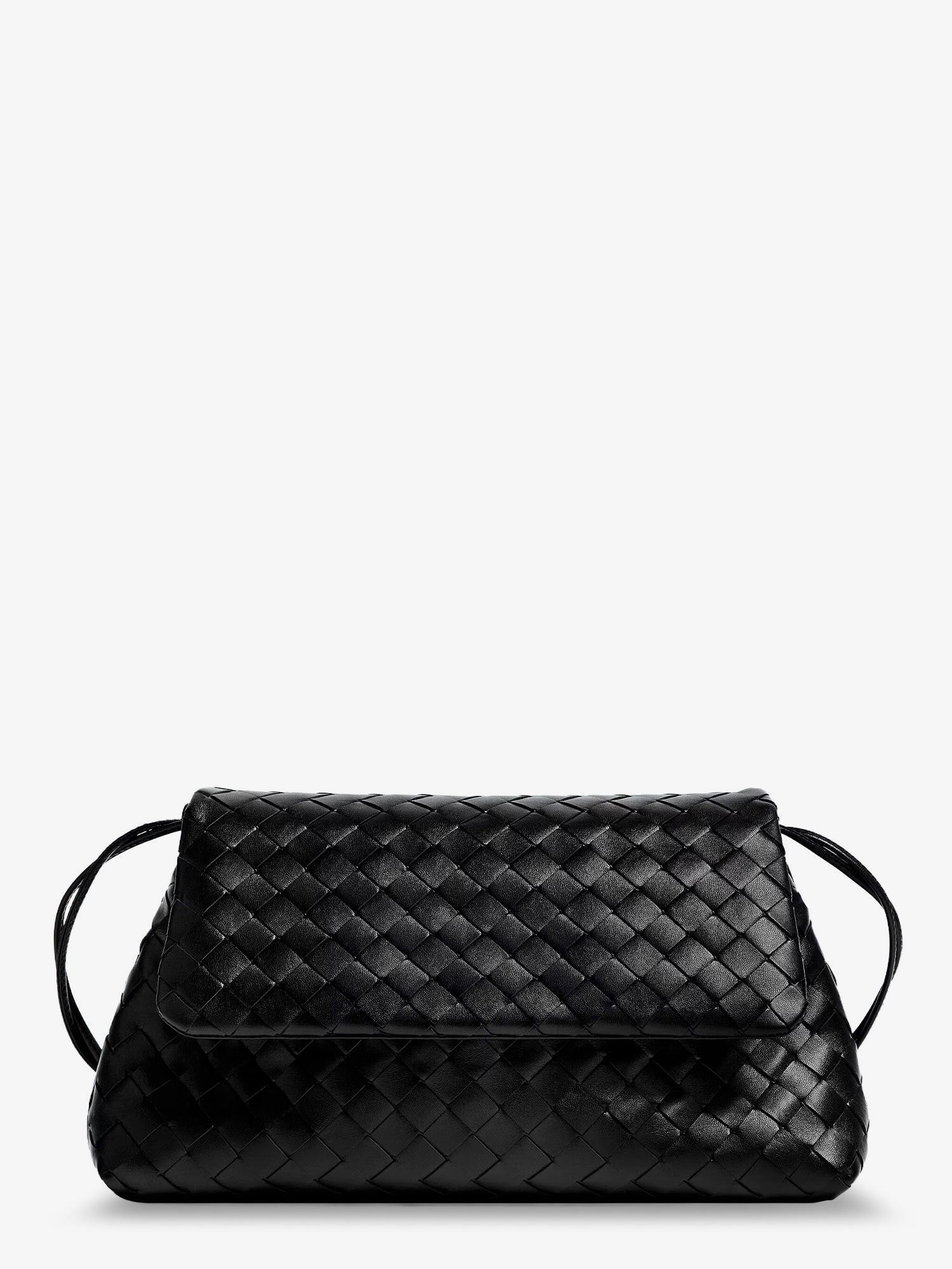 Bottega Veneta Leather Shoulder Bag With Intrecciato Pattern