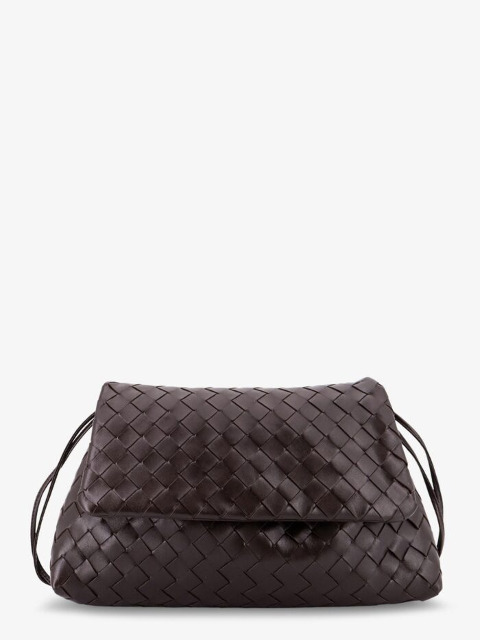 bottega veneta leather shoulder bag with intrecciato pattern Bottega Veneta Leather Shoulder Bag With Intrecciato Pattern